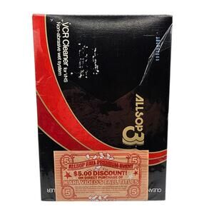 ALLSOP 3 VCR head cleaner VHS